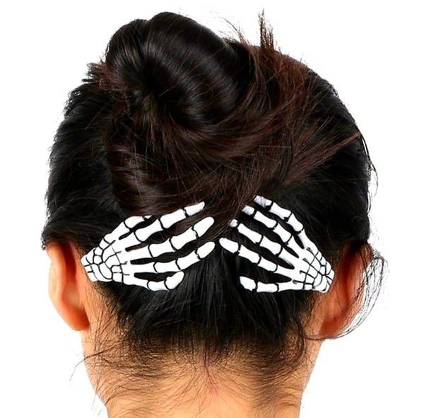 5Pcs Gothic Style Skull Hair Claws Clips