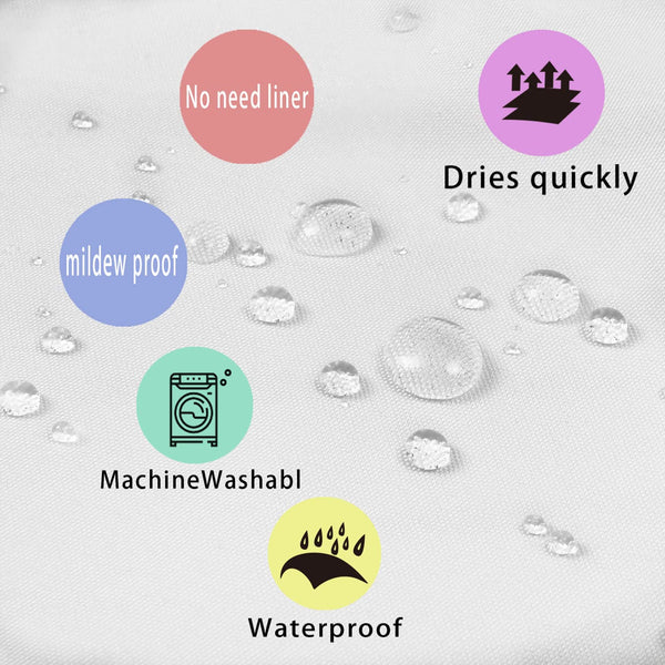 Skull Floral Shower Curtain