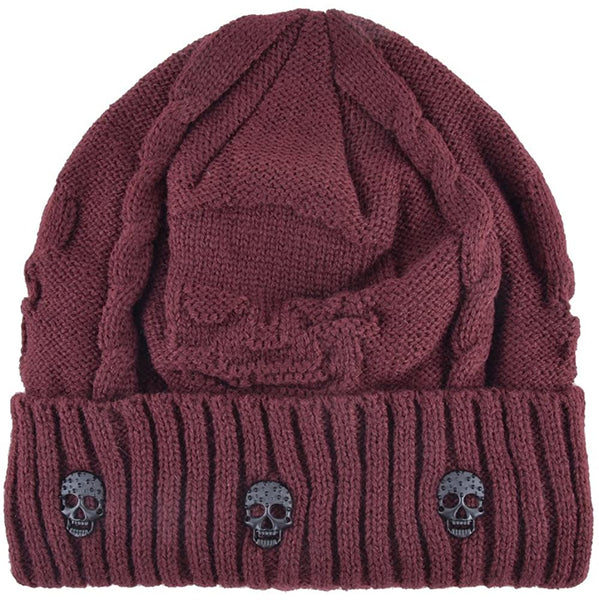 Unisex Skull Knitted Beanie Hat Cap