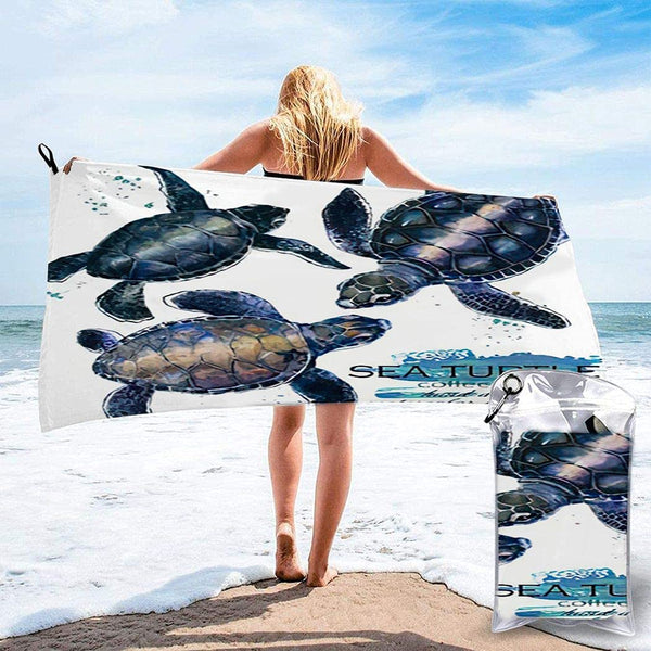 Sea Turtle Lightweight Soft Breathable Towel,27"x55"