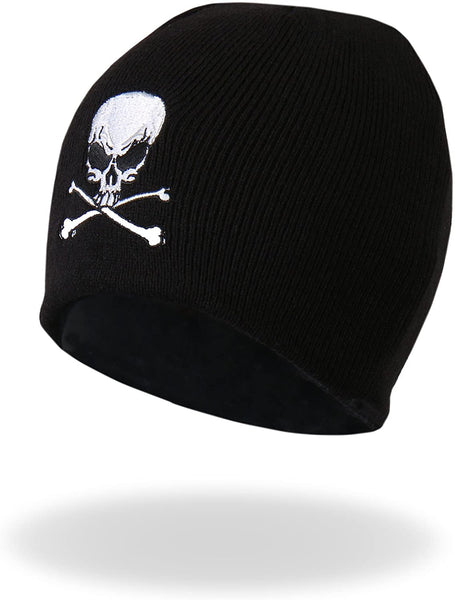 Skull and Crossbones Knit Beanie