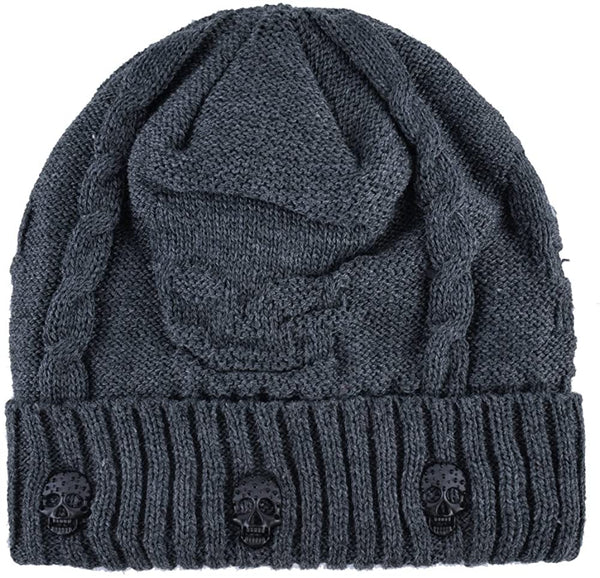 Unisex Skull Knitted Beanie Hat Cap