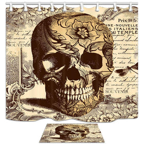 Shocur Skull Shower Curtain Set
