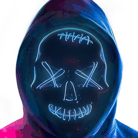 Skull Purge LED Light Up Mask
