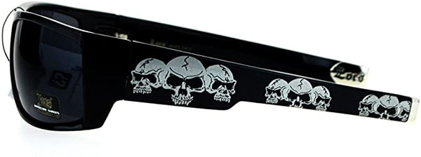Cholo Skull Biker Sport Sunglasses