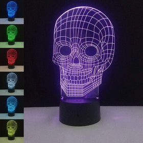 Colors Changing Skull Desk Lamp
