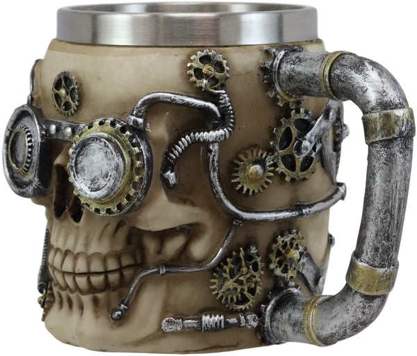 Steampunk Mechanical Skull Mug