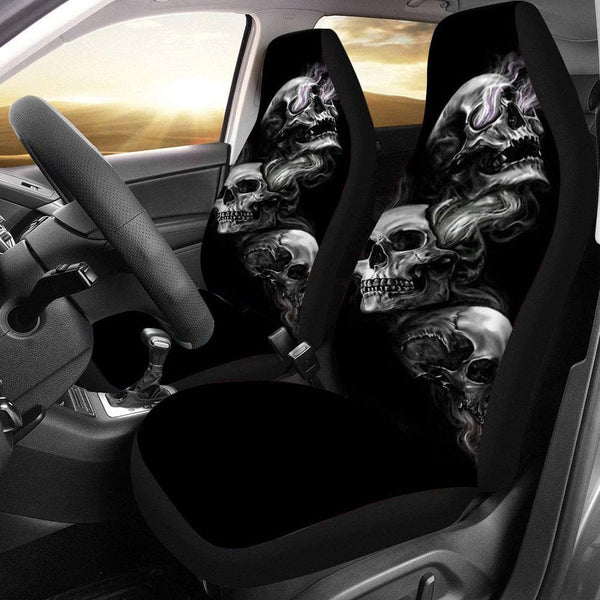 Skull Print Car Seat Covers