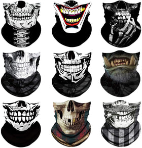 9 Pcs Seamless Skull Face Scarf