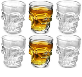 Set of 6 Skull Face Shot Glasses