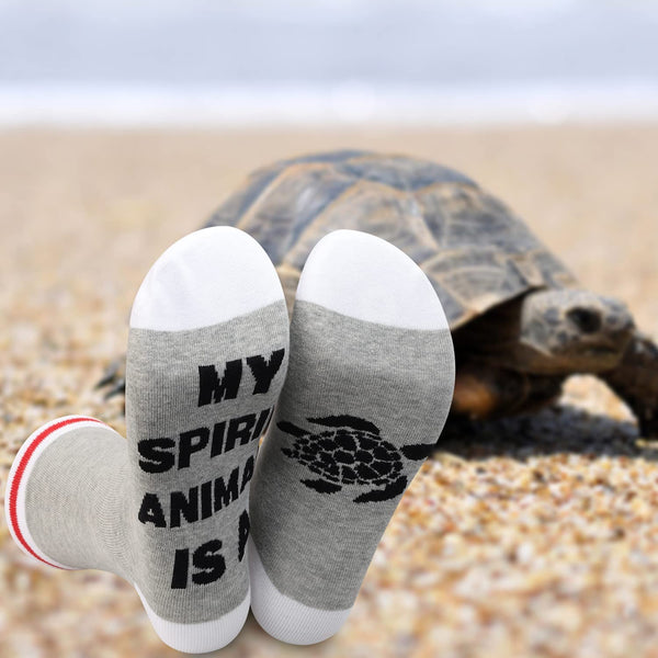Turtle Spirit Animal Novelty Socks