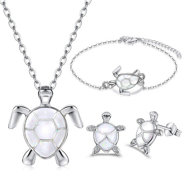 3 Piece Turtle Adjustable Jewelry Set