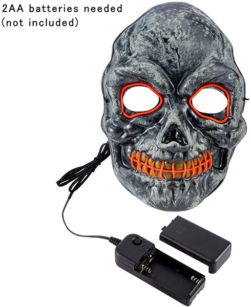 Skull LED Light Up Cosplay Mask