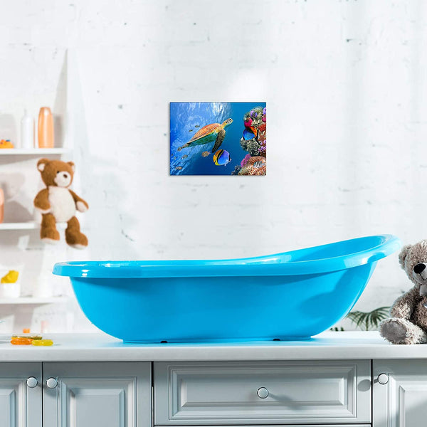 Sea Turtle Wall Art 12x16 Inch Ready to Hang