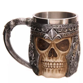 Stainless Steel Skull Mug 3D Design Cup