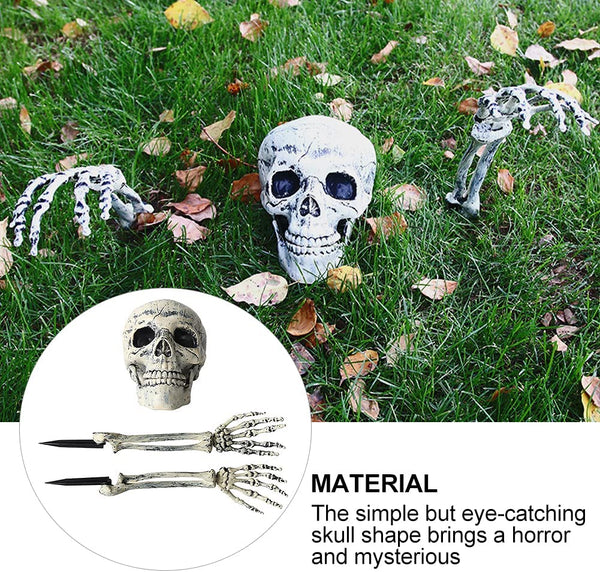 3 Pcs Skeleton Set Yard Lawn Décor