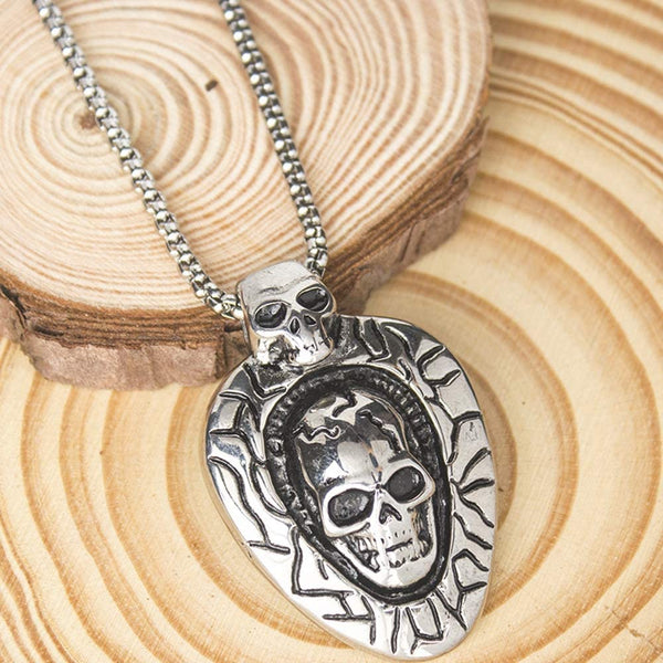 Gothic Skull Death Pendant Necklace