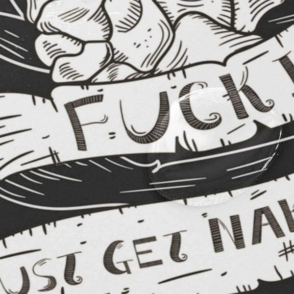 Skull Finger Shower Curtain With12 Hooks 72x72 inch