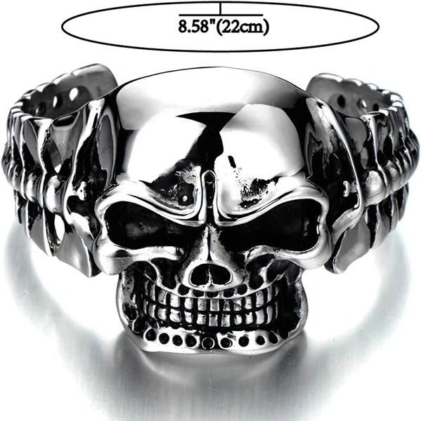 Skull Cuff Bangle Bracelet