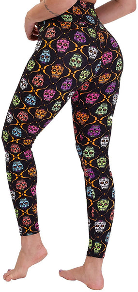 High Waist Skull Leggings