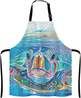 Sea Turtle Water Color Apron