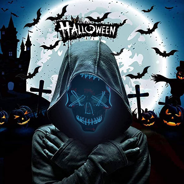 Skull Purge LED Light Up Mask