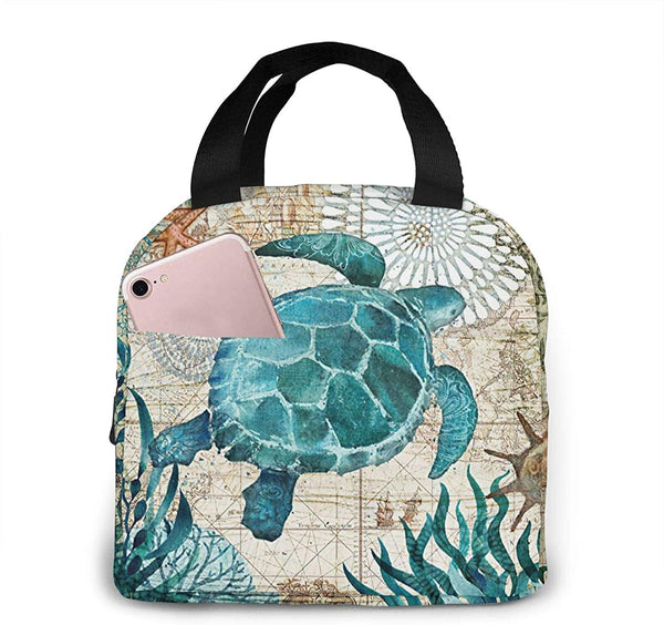 Sea Turtle Insulated Neoprene Lunch Bag