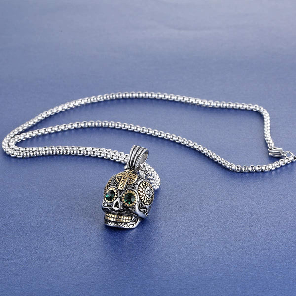 Gothic Skull Pendant Necklace