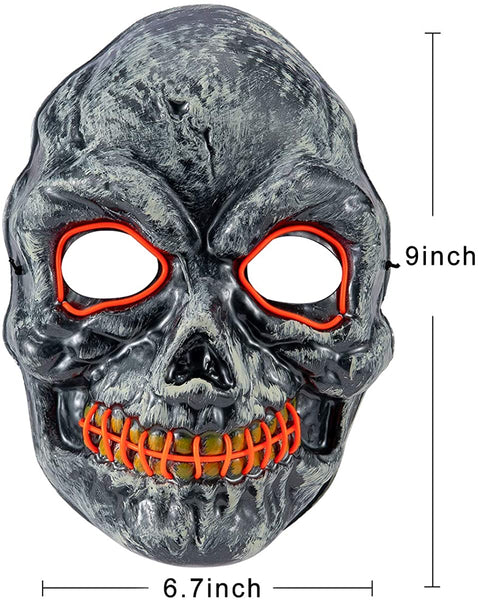 Skull LED Light Up Cosplay Mask