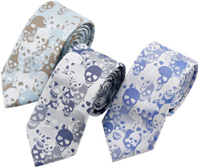 3PCS Skull Necktie
