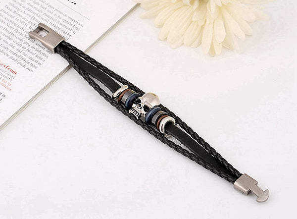 Skull Handmade Braided Rope Bracelet