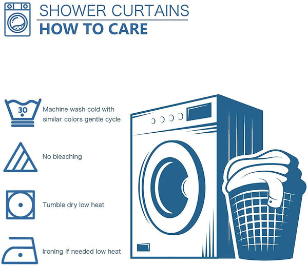 Sea Turtle Ocean Shower Curtain Set with 12 Hooks, 72" x 72"