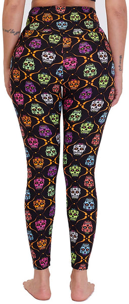 High Waist Skull Leggings