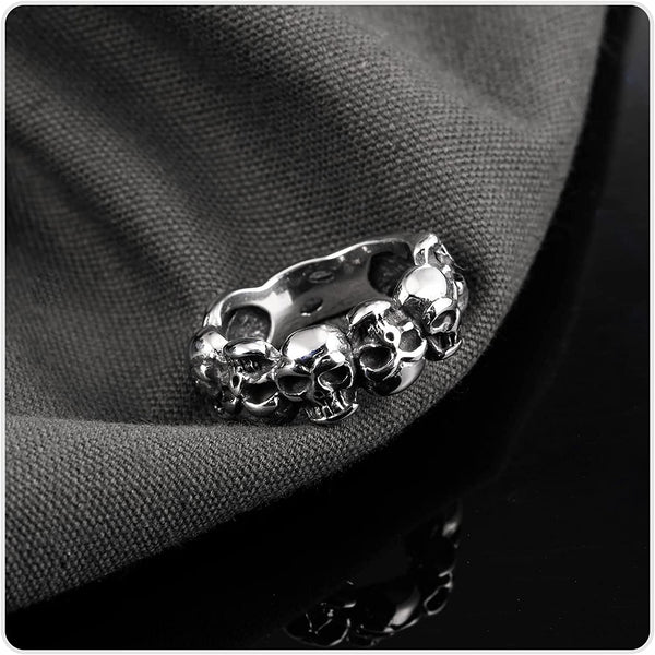 Skull Band Ring