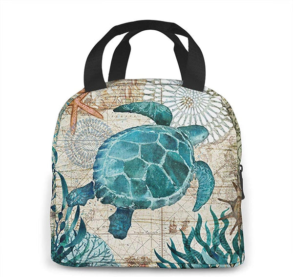 Sea Turtle Insulated Neoprene Lunch Bag