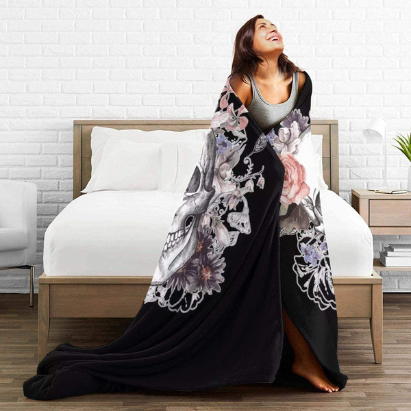 Skull Microfiber Throw Blanket 50"X40"