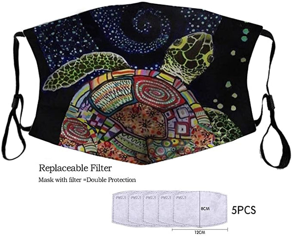 Sea Turtle Mouth Shield Face Decoration Mask Anti-Dust Mask