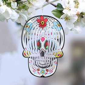 Skull Wind Chime Spinner