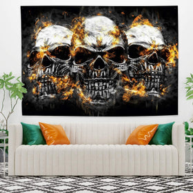 Skull Wall Tapestry Décor 70.9x63 inches