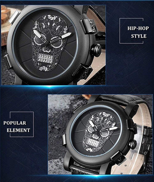 Fashion Skull Men Watch