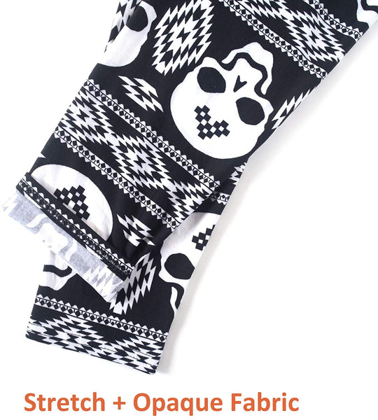 Skull Ultra Soft Elastic High Waisted Leggings