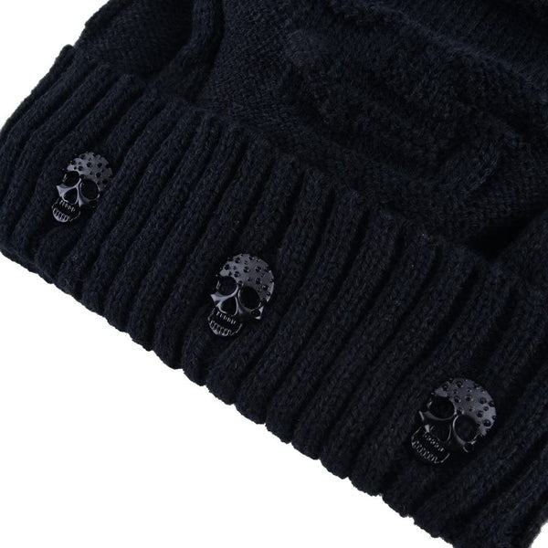Unisex Skull Knitted Beanie Hat Cap