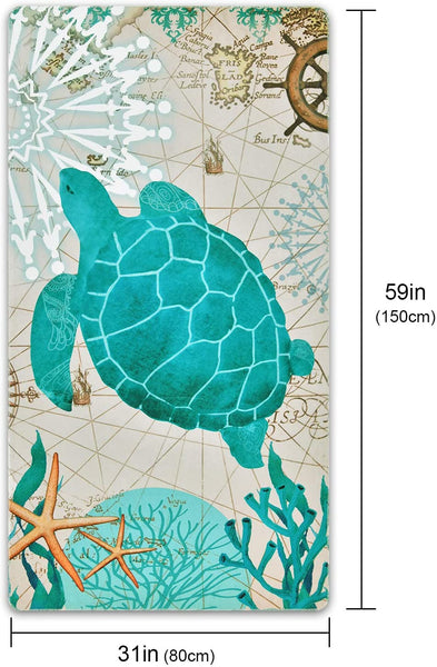 Sea Turtle Beach Towel 31.5"x59.1