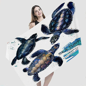 Sea Turtle Lightweight Soft Breathable Towel,27"x55"