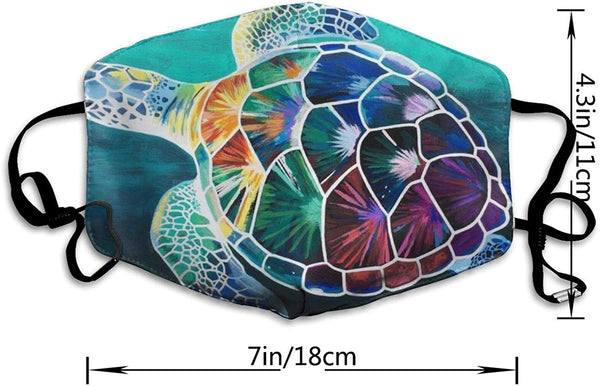 Reusable Sea Turtle Pattern Face Protection