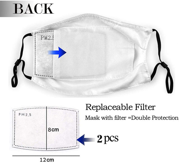 Baby Sea Turtles Face Cover Protection with Filter Pocket