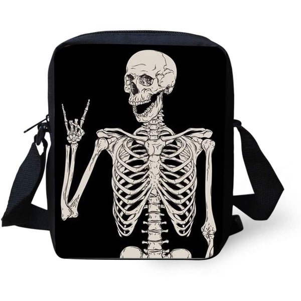Skull Print Sling Bag