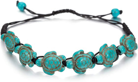 Handmade Elastic Turtle Beads Bracelet