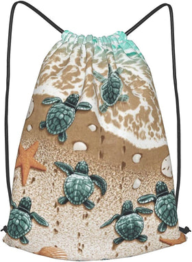 Baby Sea Turtle Drawstring Backpack