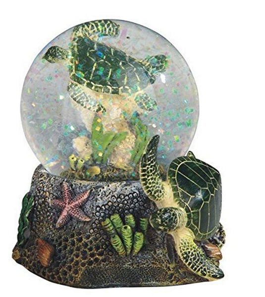 3.75 Inch Marine Life Snow Globe Sea Turtle Figurine